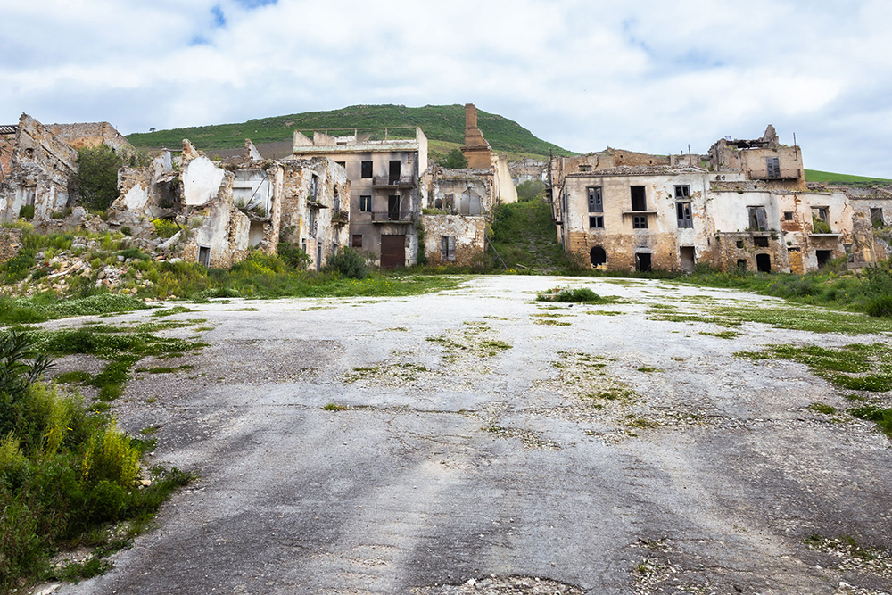 Fotografia delle rovine di Poggioreale Antica, Valle del Belice - Salvo La Fata